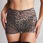 Moire shorts leopard