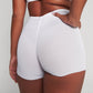 Moire shorts white