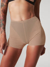 Moire shorts caramel
