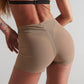 Moire shorts caramel