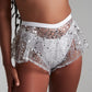 Sparkling shorts white
