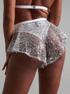 Sparkling shorts white