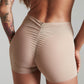 Moire shorts caramel