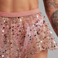 Sparkling shorts powder pink