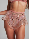 Sparkling shorts powder pink