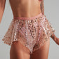 Sparkling shorts powder pink