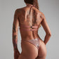 Bodysuit sparkling powder pink
