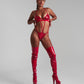 Bodysuit sparkling red