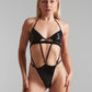 Bodysuit sparkling black