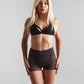 Moire shorts choco leopard