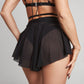 Fluffy shorts black