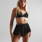 Fluffy shorts black