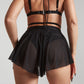 Fluffy shorts black