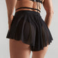 Fluffy shorts black
