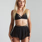 Fluffy shorts black