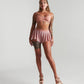 Fluffy shorts powder pink