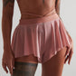 Fluffy shorts powder pink