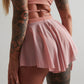 Fluffy shorts powder pink