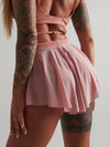 Fluffy shorts powder pink