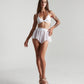 Fluffy shorts white