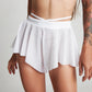 Fluffy shorts white