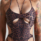 Obsession bodysuit choco leopard