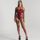 Obsession bodysuit wine