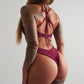 Obsession bodysuit wine