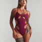 Obsession bodysuit wine