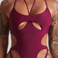 Obsession bodysuit wine