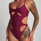 Obsession bodysuit wine